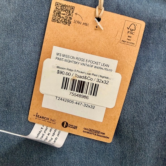 Toad&Co Mission Ridge Pant Lean - Picture 3 of 4